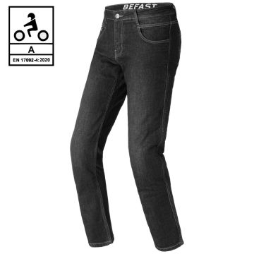Jeans moto Befast Riviera CE Certificati Nero Stonewashed