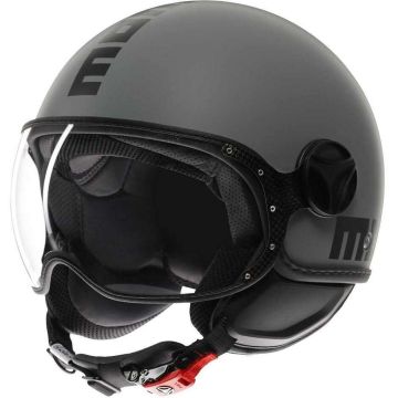 Casque jet Momo Design FGTR Classic gris mat noir