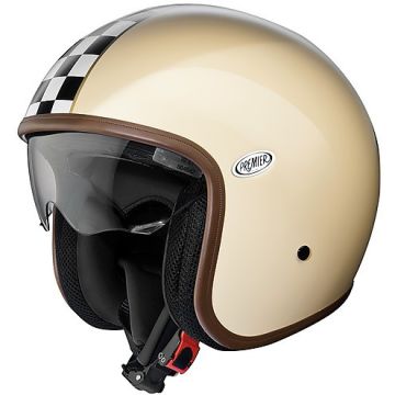 Premier VINTAGE EVO CK jet helmet fiber White Gloss