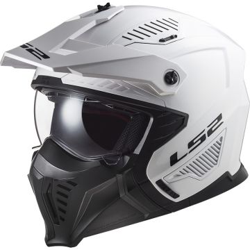 Casco modulare LS2 OF606 DRIFTER SOLID Bianco ECE 22-06