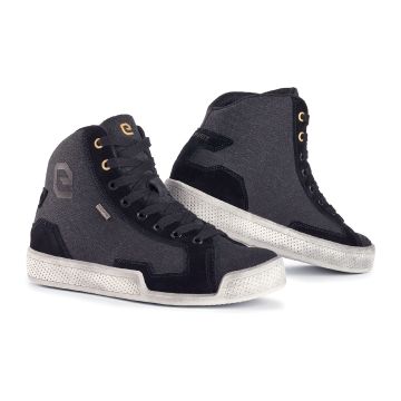Chaussures moto femme Eleveit ANTIBES WP CANVAS Black
