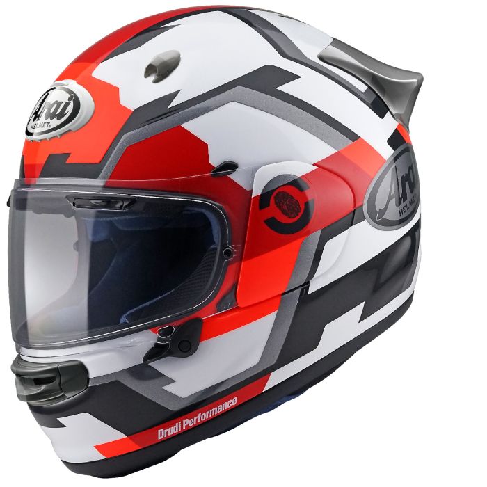 Arai QUANTIC FACE Full Face fiber Helmet White Red