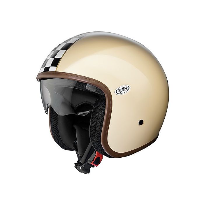 Premier VINTAGE EVO CK jet helmet fiber White Gloss