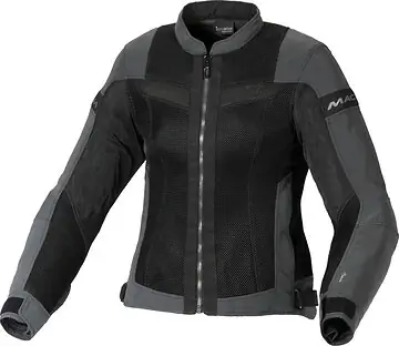 Blouson moto été femme Macna Velotura Noir Night eye
