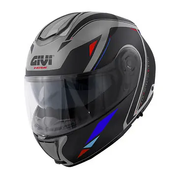 Casque modulable Givi X26 Square — gris mat, noir, rouge, bleu